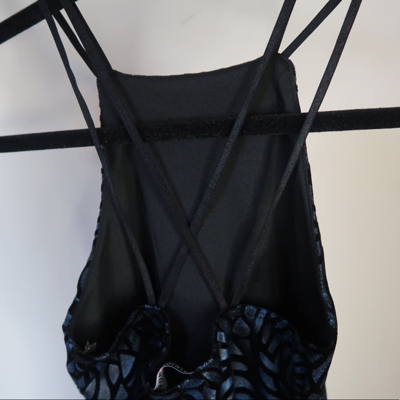 Dark blue and black dress - Picture 3 of 5